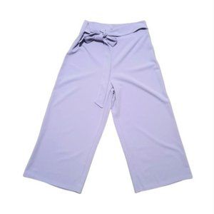 Revamped Lilac Purple Wide Leg Cropped Pants